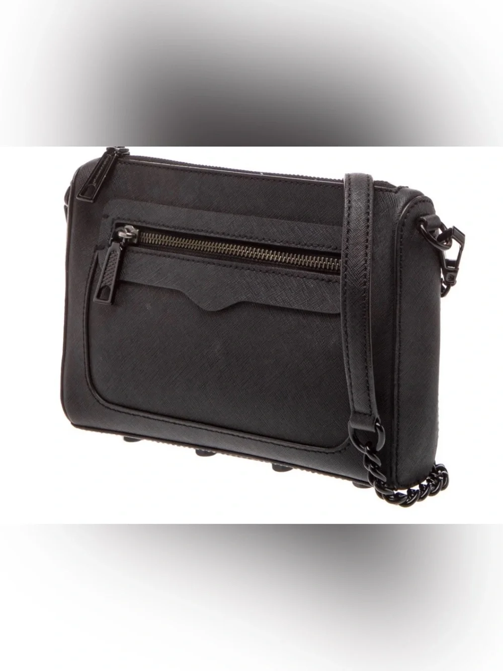 Rebecca Minkoff Avery Saffiano Leather Chain-Detail Crossbody